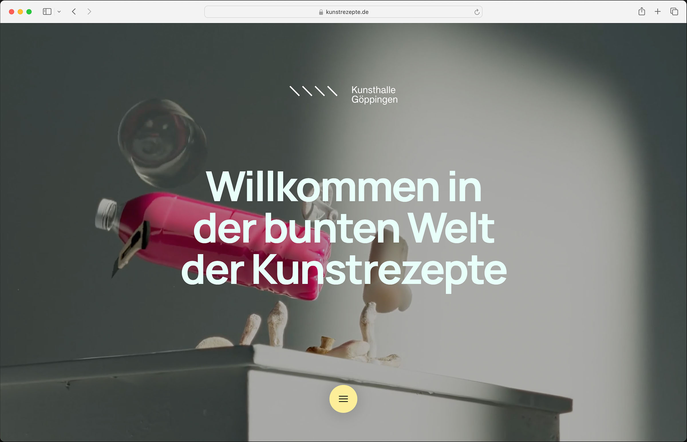 Kunsthalle Göppingen "Kunstrezepte" Website